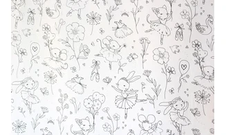 Tissu à colorier danse