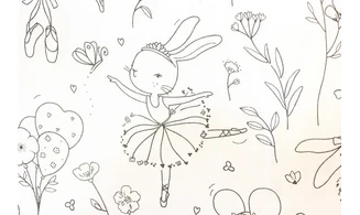 Tissu à colorier danse