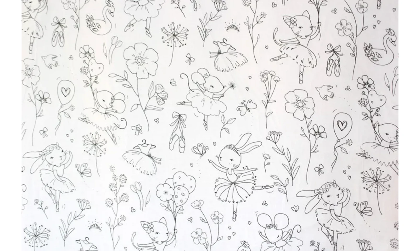 Tissu à colorier danse