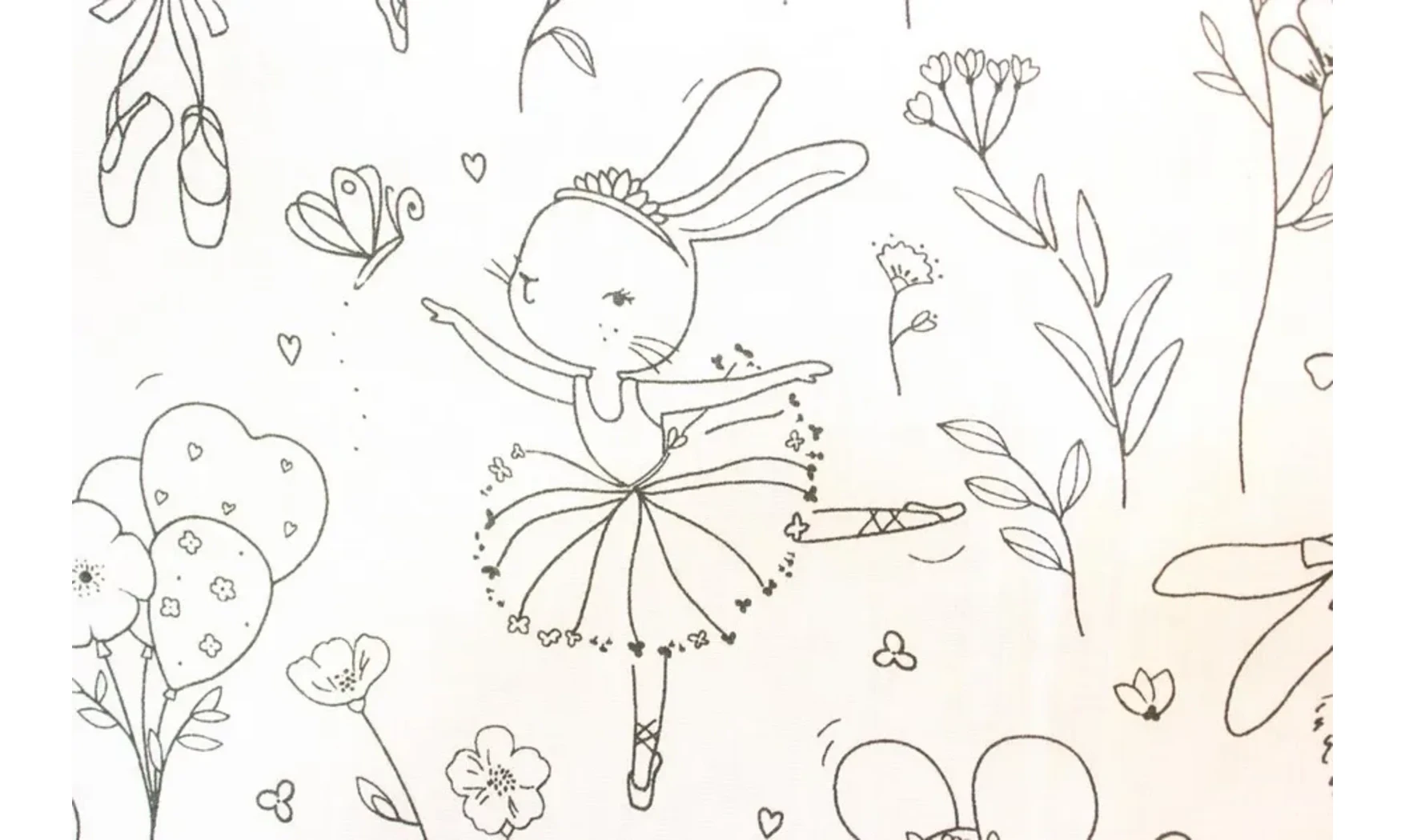 Tissu à colorier danse