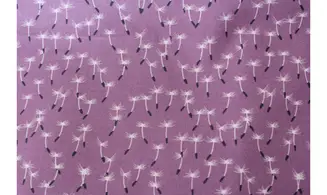 Tissu violet pissenlits