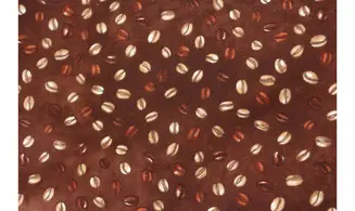 Tissu grains de café
