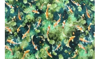 Tissu poissons Koï