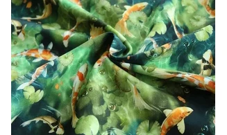 Tissu poissons Koï