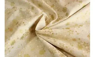 Tissu flocons et étoiles