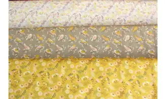 Tissu "un petit oiseau m'a dit"