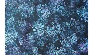 Batik bleu violet pissenlit