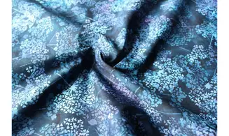 Batik bleu violet pissenlit