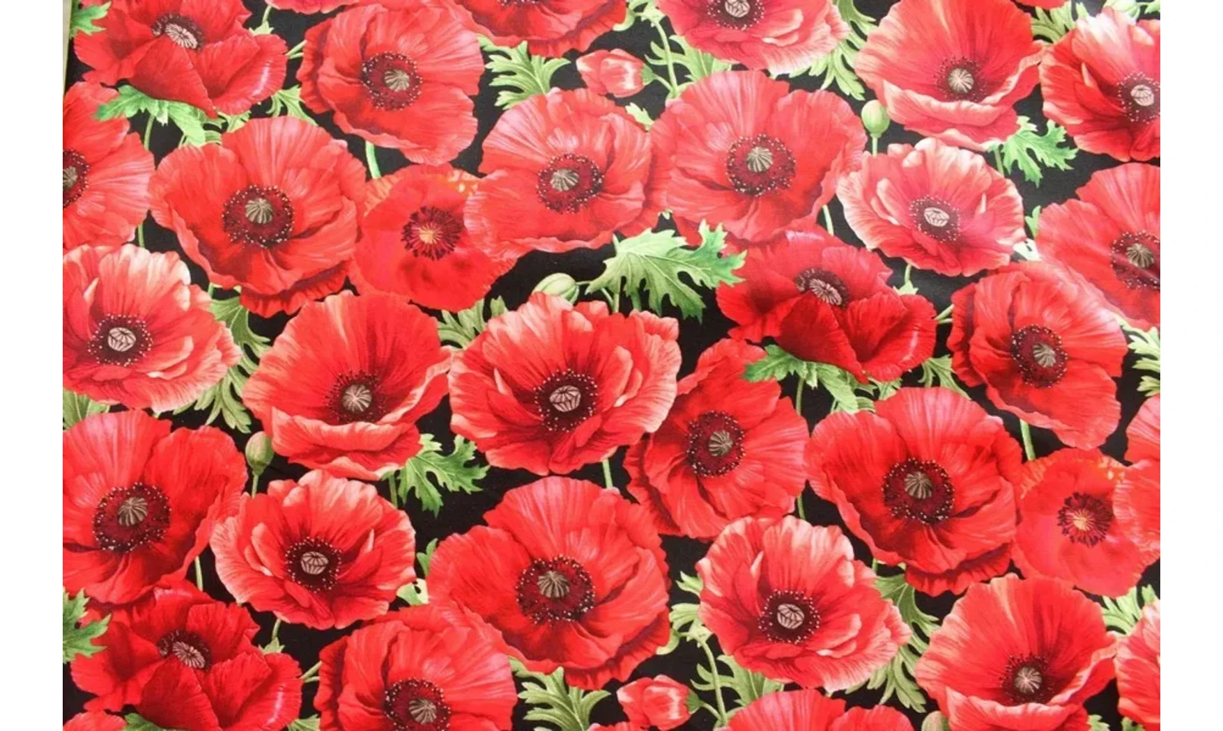 Tissu coquelicots