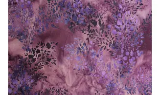 Batik violet fleurettes