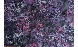 Batik foncé floral tons de violet