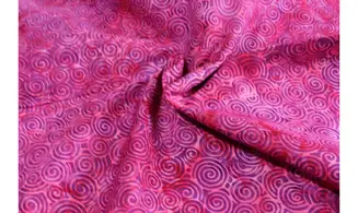Batik spirales rose violet
