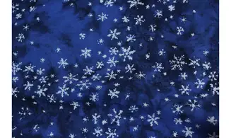 Batik flocons bleu foncé
