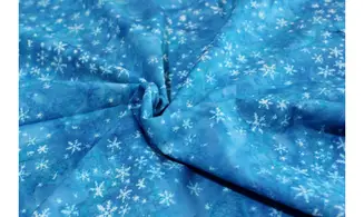 Batik flocons turquoise