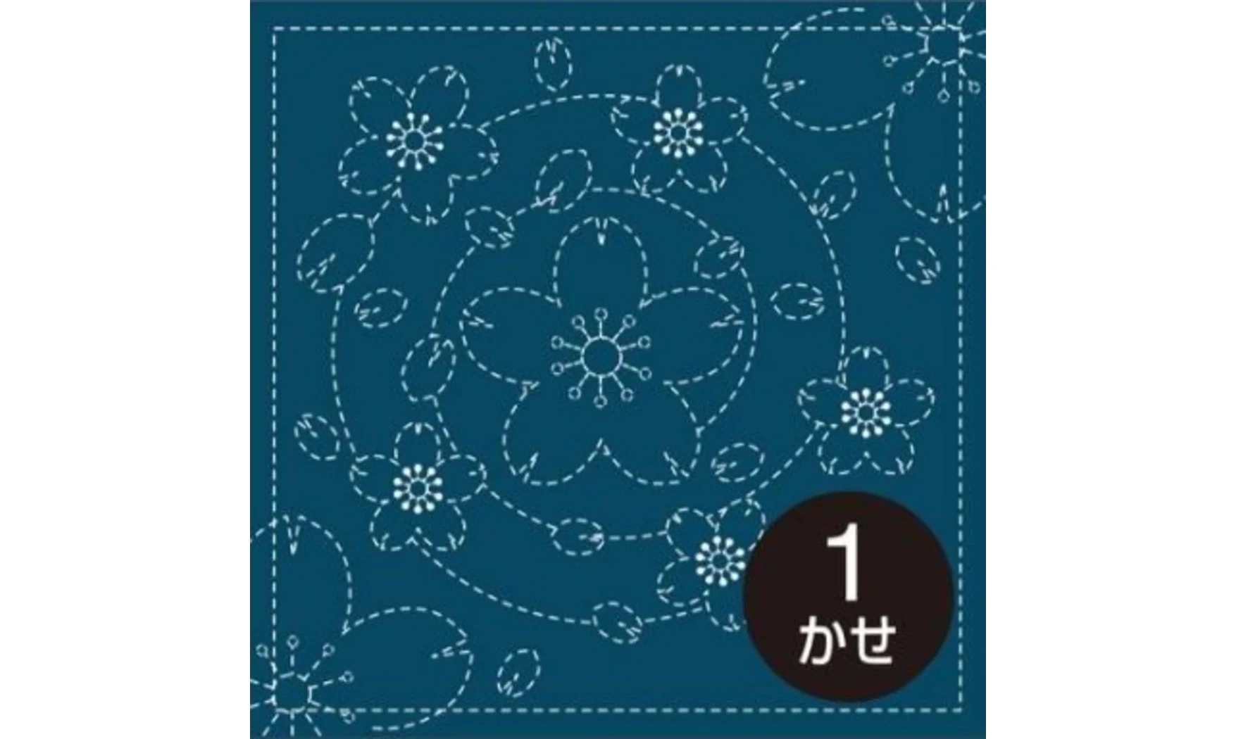Coupon tissu Sashiko 33 x 66 cm