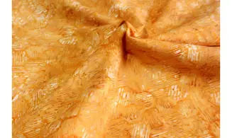 Batik orange hexagones