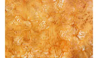 Batik orange hexagones