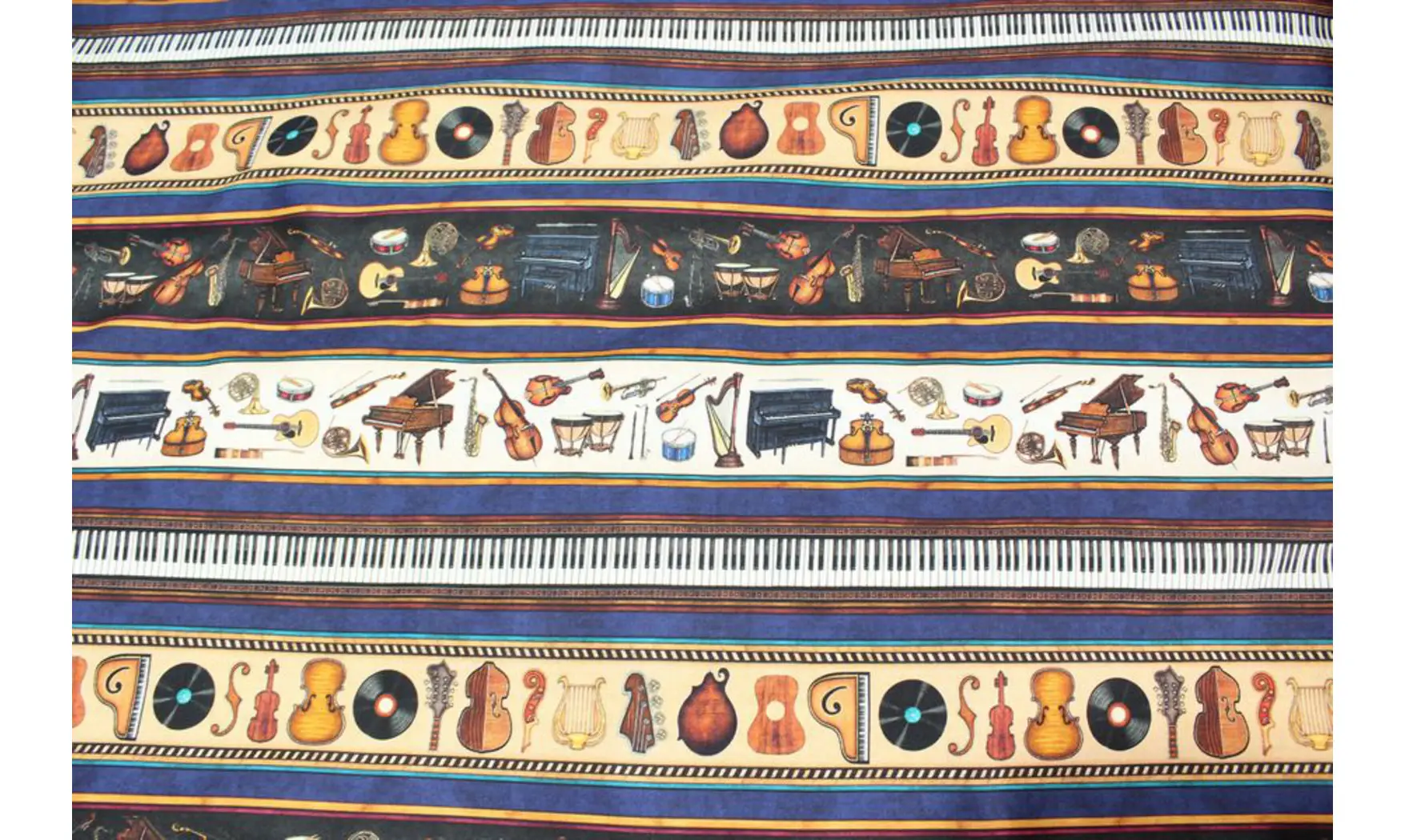 Tissu bandes musicales