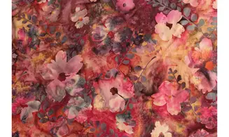 Batik fleurs d'automne