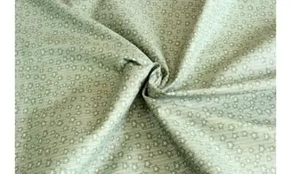 Tissu étoiles vert d'eau