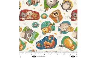 Tissu Jeux de chats