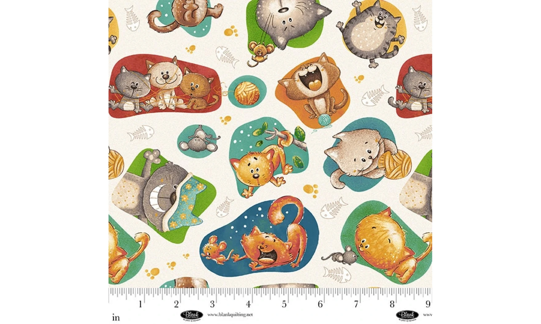 Tissu Jeux de chats