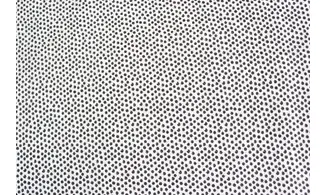 Tissu blanc pois noirs