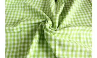 Tissu Vichy vert