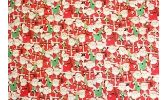 Tissu pères Noël