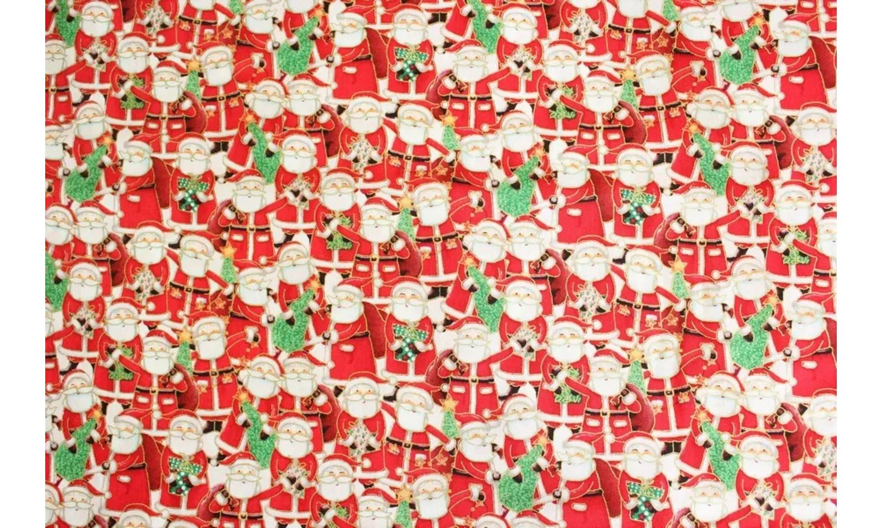 Tissu pères Noël