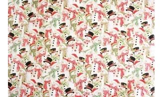 Tissu bonhommes de neige