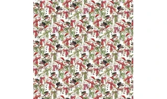 Tissu bonhommes de neige