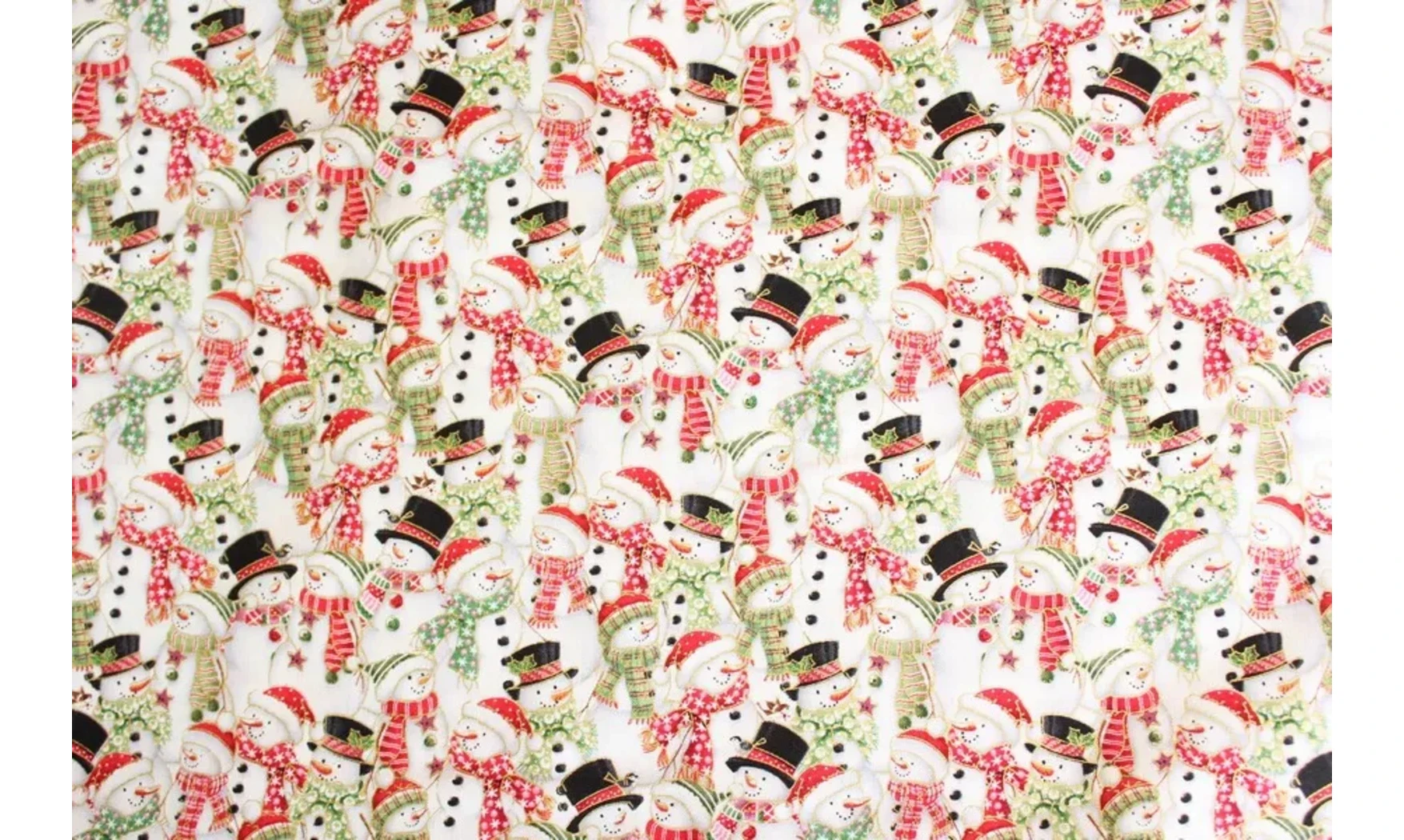 Tissu bonhommes de neige