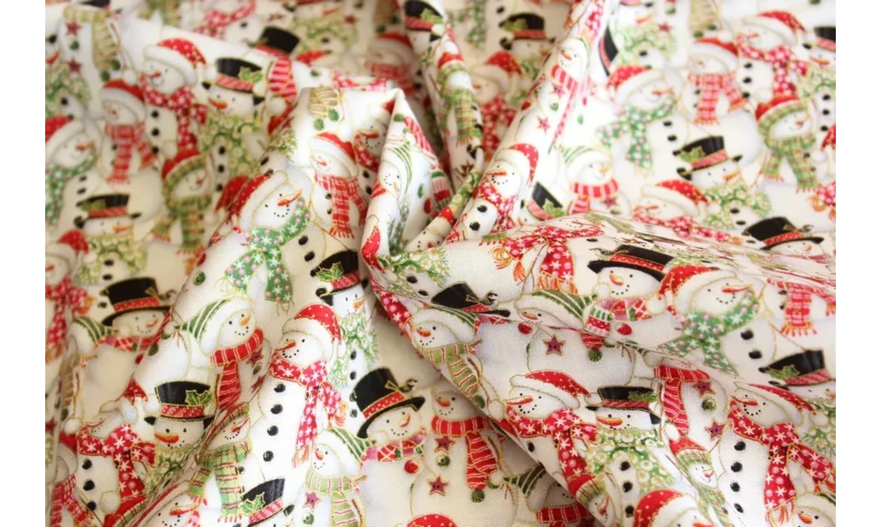 Tissu bonhommes de neige