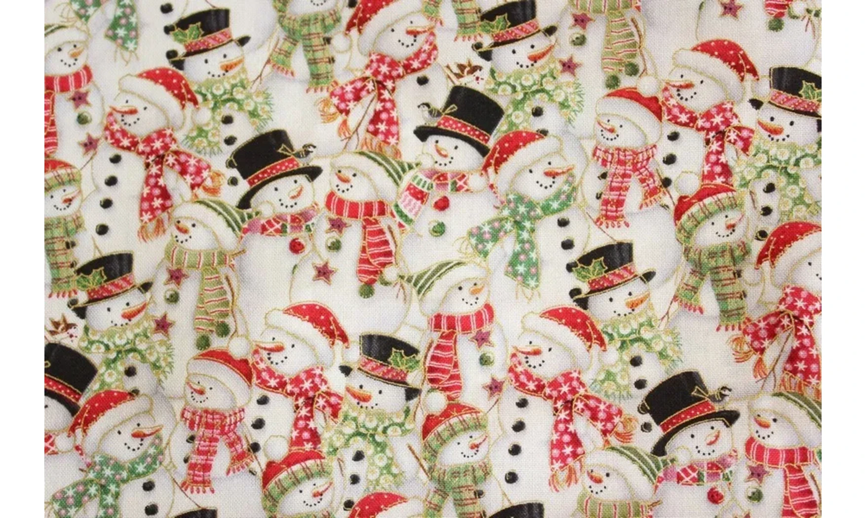 Tissu bonhommes de neige