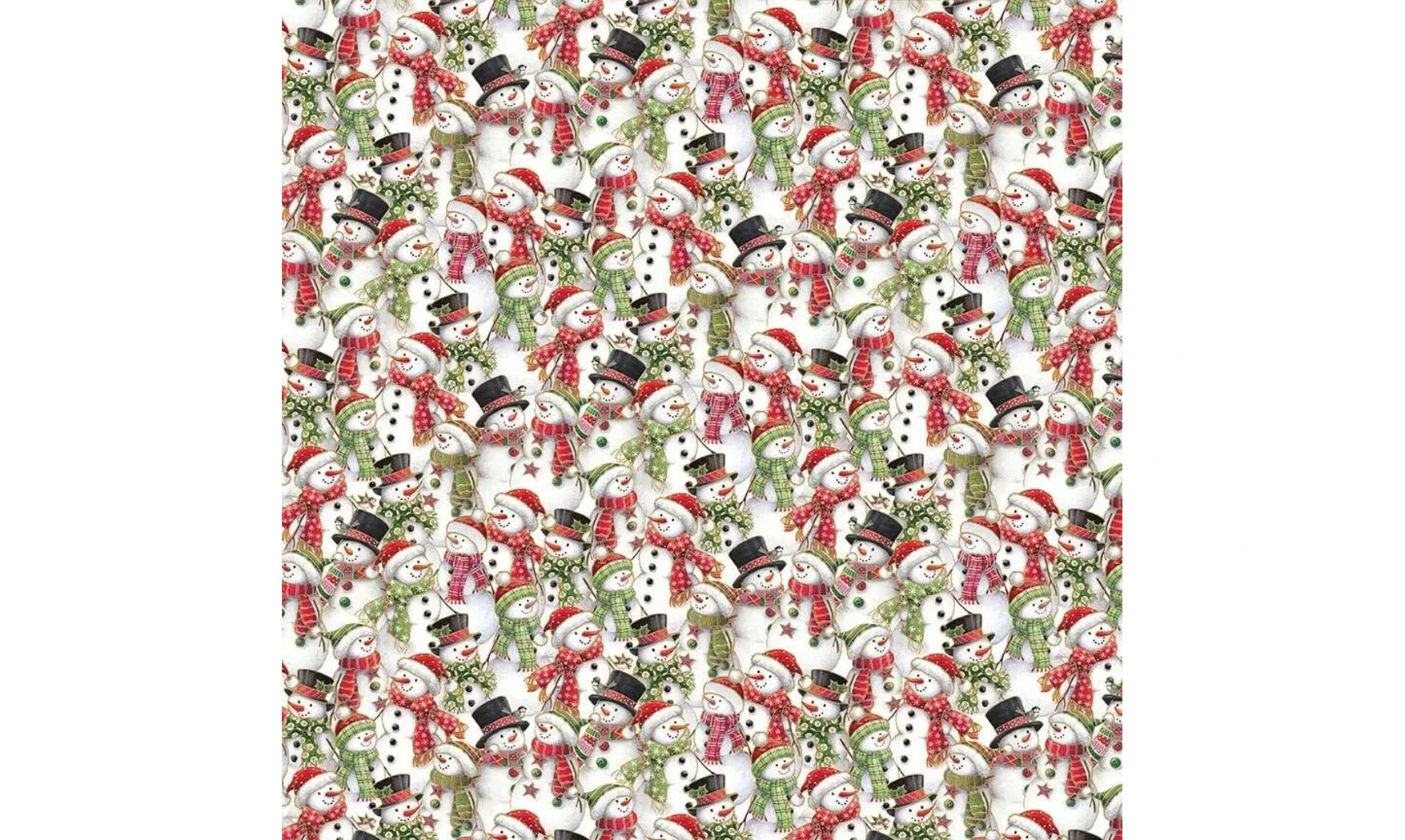 Tissu bonhommes de neige