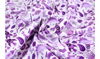 Tissu Mille objets violets