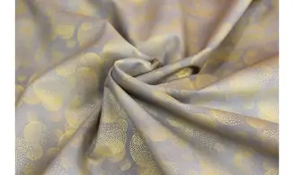 Tissu japonais Kyoto gris doré