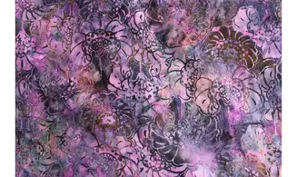 Batik fleurs éventails