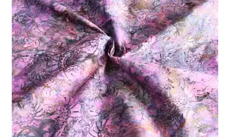 Batik fleurs éventails