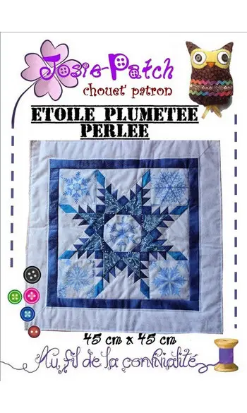 Etoile plumetée perlée