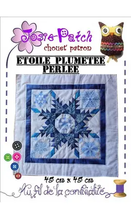 Etoile plumetée perlée