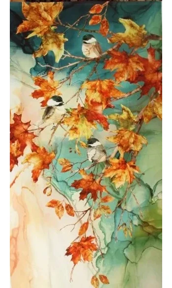 Panneau Oiseaux en automne