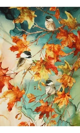 Panneau Oiseaux en automne