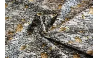 Tissu écorce d'arbre gris
