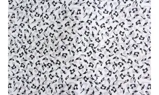 Tissu petites notes de musique