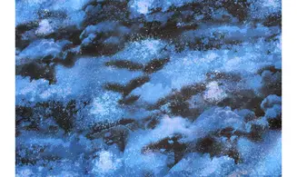 Tissu nuit étoilée et nuages