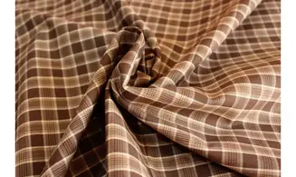 Tissu écossais marron