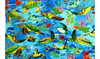 Tissu tortues des mers