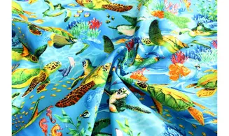 Tissu tortues des mers